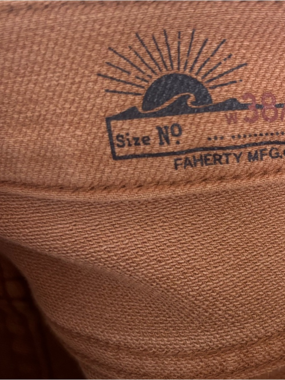 Faherty Stretch Terry 5 Pocket Pants Mens 38x27 Athletic Fit Mesa Red - Picture 6 of 10